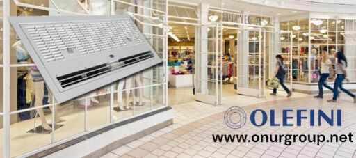 Olefini Ankastre Tip Isıtıcılı Hava Perdesi